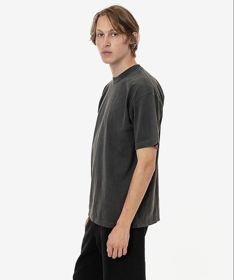 6.5OZ LA APPAREL GARMENT DYE CREW NECK T - SHIRT - Stonk Shark Co.