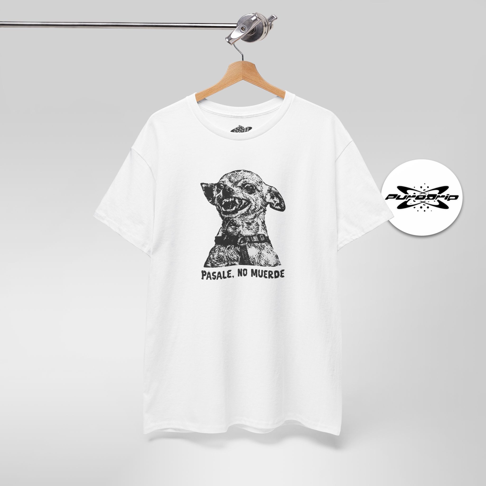 Angry Chihuahua T-Shirt – "Pásale, No Muerde" Tee - Stonk Shark Co.