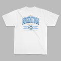 Argentina Soccer Pride Graphic Tee — White