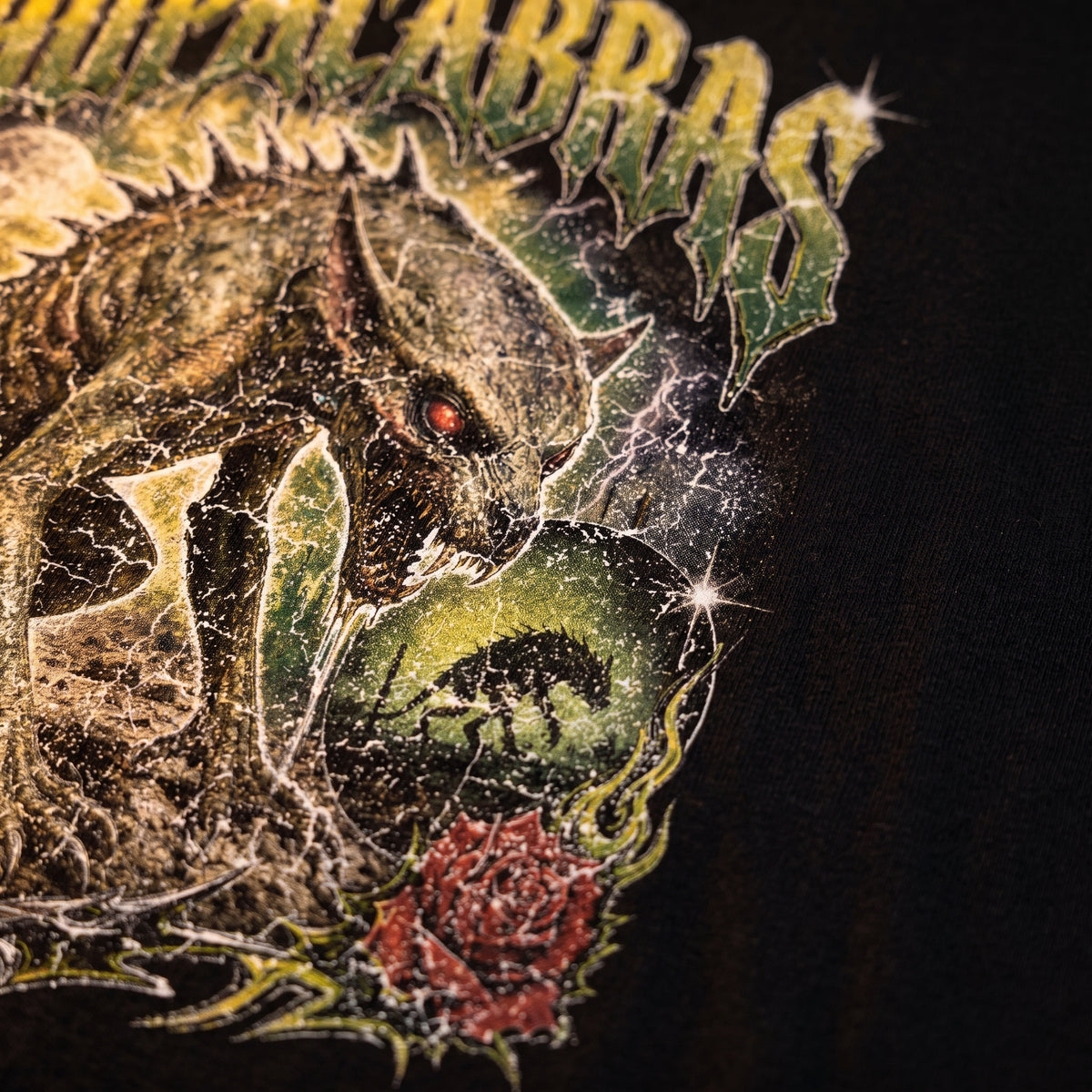 Chupacabra Graphic Tee — Close-up — LA Custom Prints
