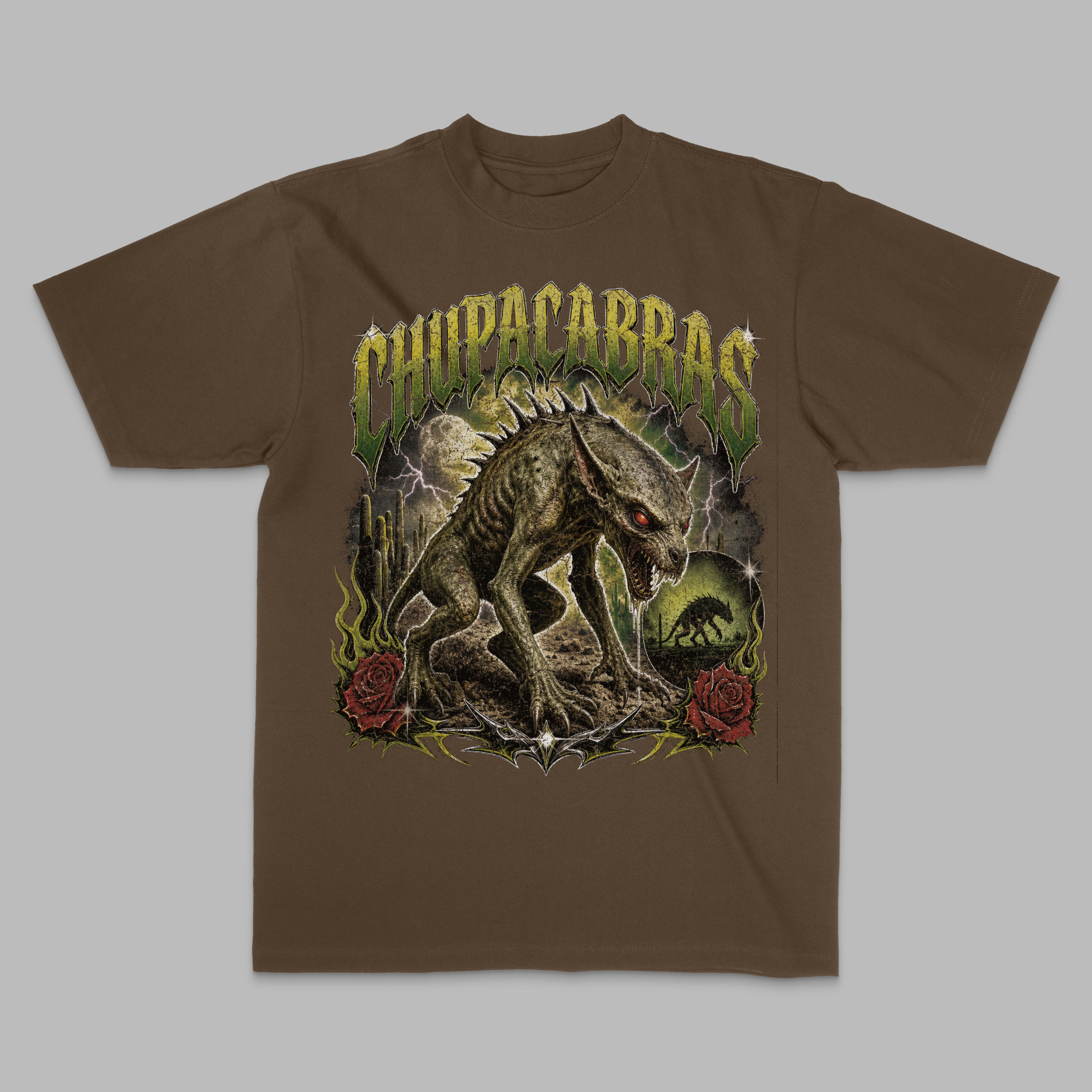 Chupacabra Graphic Tee — Brown T-Shirt — LA Custom Prints