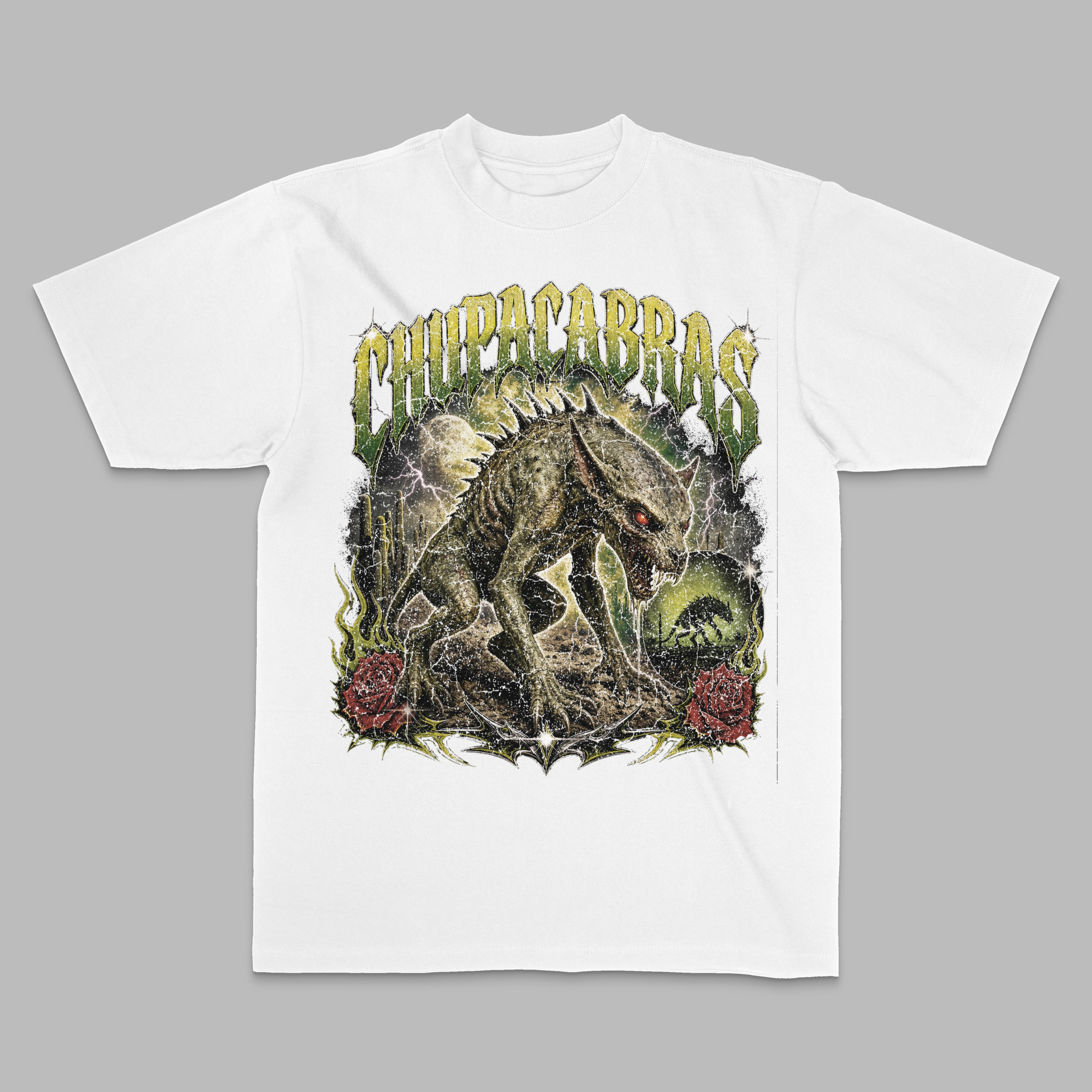 Chupacabra Graphic Tee — White T-Shirt — LA Custom Prints