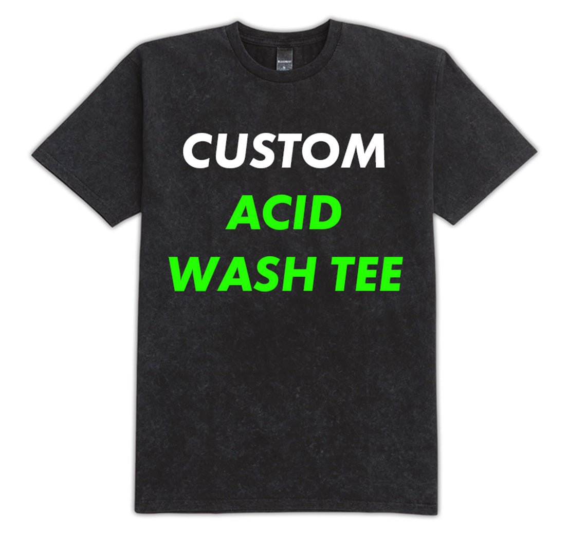 Custom Acid Wash Shirt – Upload Your Design - Stonk Shark Co.