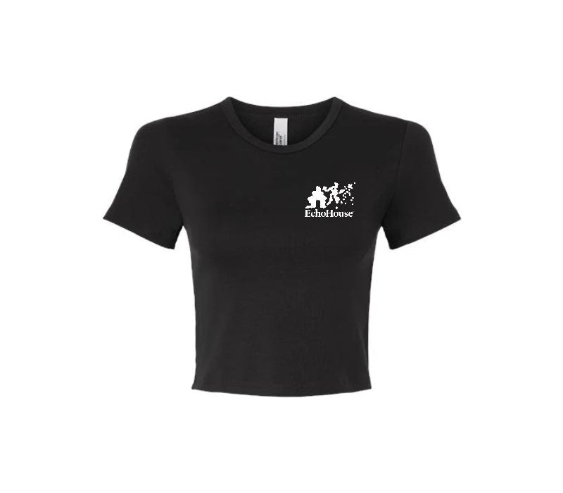 Custom American Apparel | Baby Rib Fitted Cropped Tee - Stonk Shark Co.