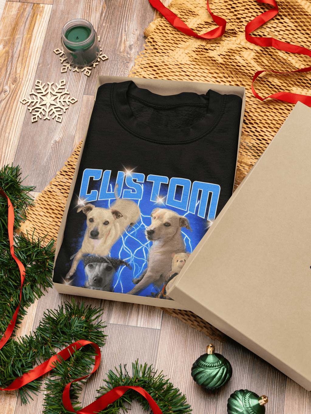 CUSTOM BOOTLEG DOG SHIRT – 90S STYLE PERSONALIZED PET TEE - Stonk Shark Co.