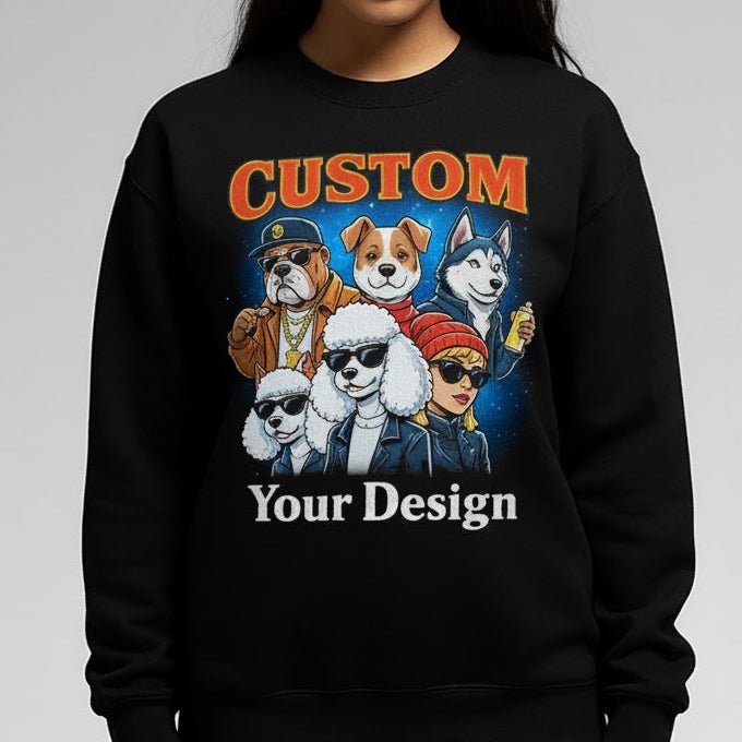 CUSTOM SWEATSHIRT - Upload Your Own Design - Stonk Shark Co.