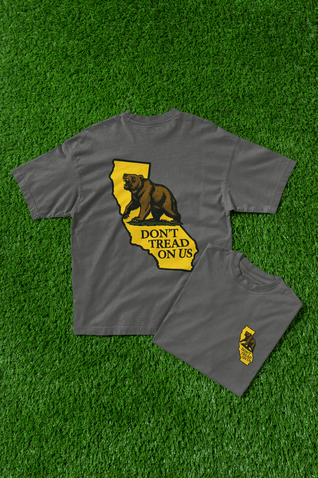 Don't Tread On Us California Bear Tee – Protest Streetwear - Stonk Shark Co.