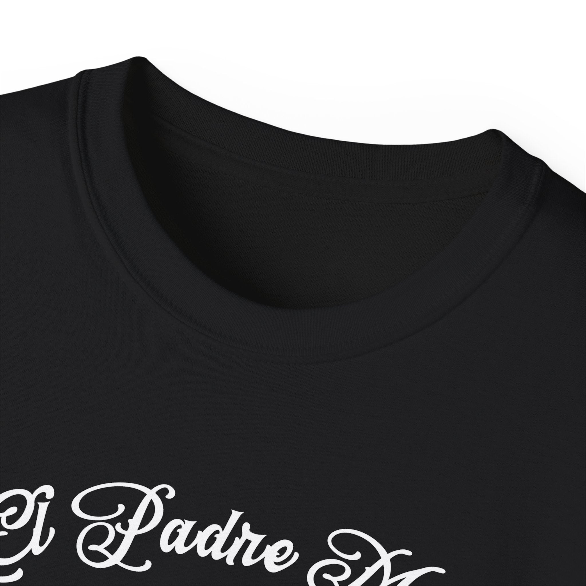 El Padre Más Chingon T Shirt Skull Art Gift for Dad - Stonk Shark Co.