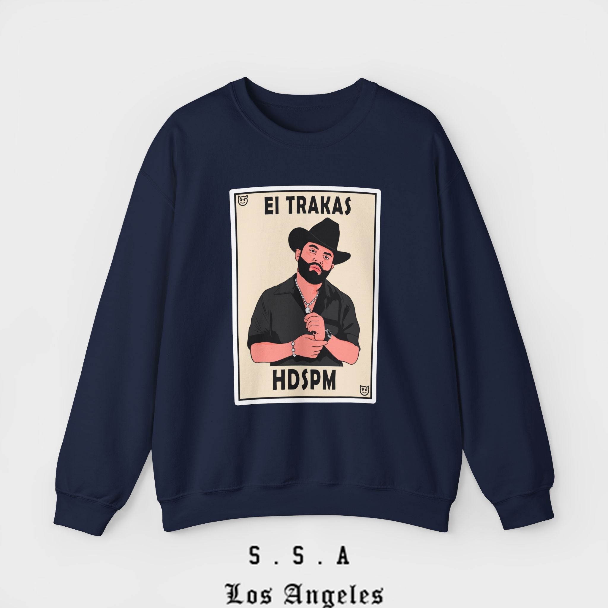 El Trakas Lotería Style – HDSPM Sweatshirt - Stonk Shark Co.