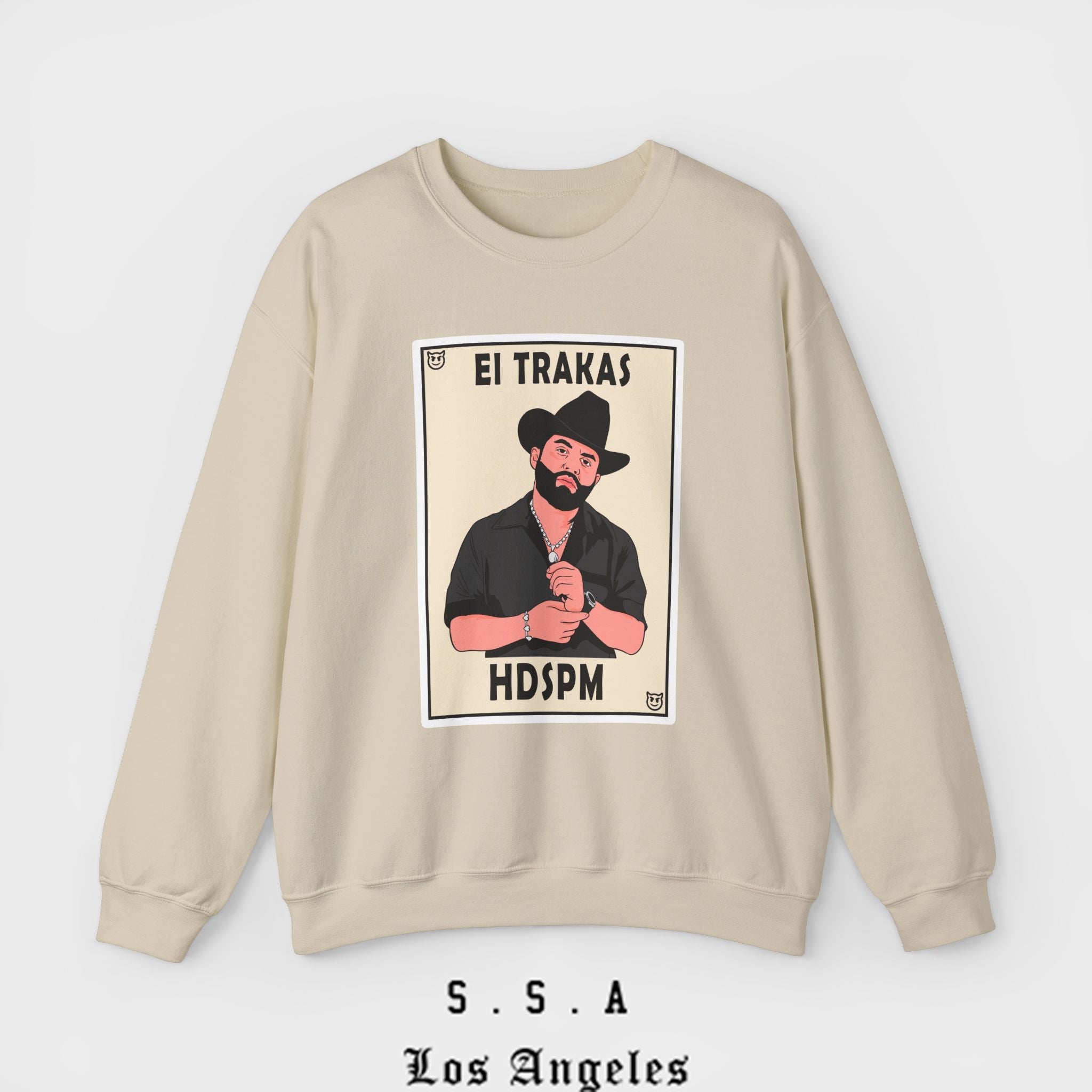 El Trakas Lotería Style – HDSPM Sweatshirt - Stonk Shark Co.