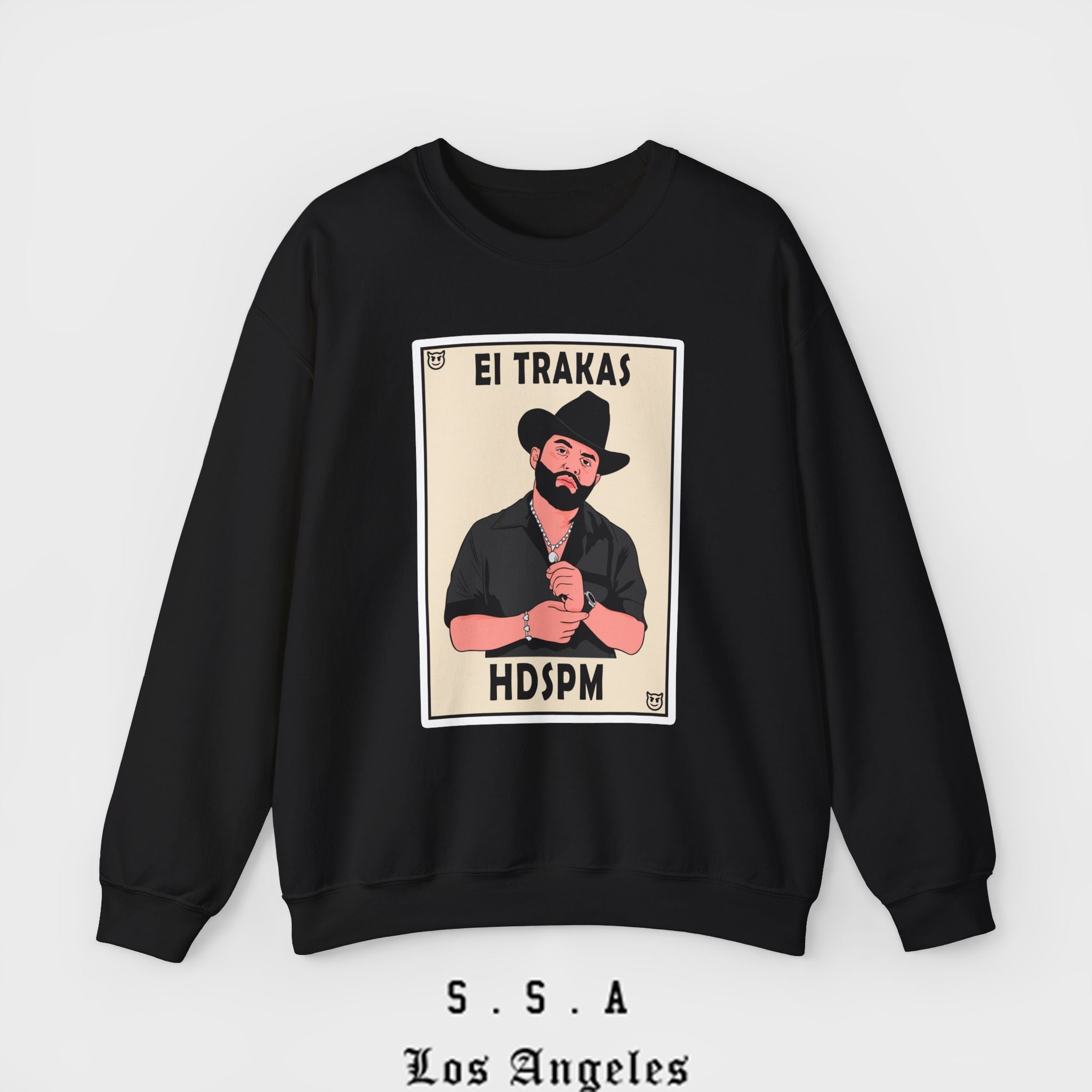 El Trakas Lotería Style – HDSPM Sweatshirt - Stonk Shark Co.