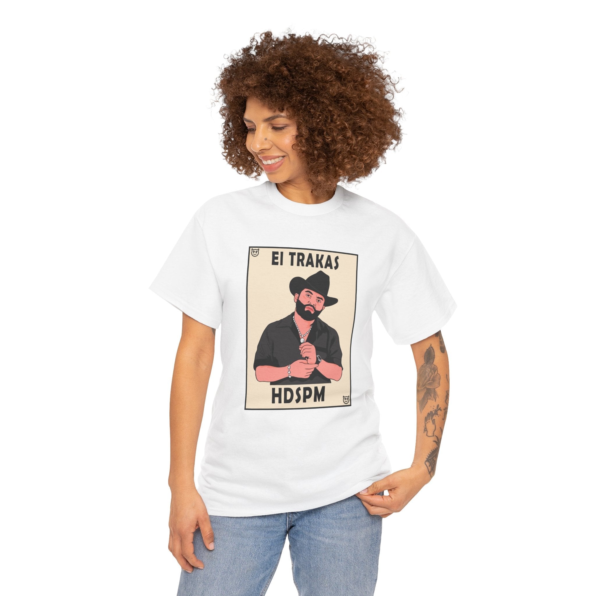 El Trakas Lotería Style T-Shirt – HDSPM Tee - Stonk Shark Co.