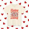 Feeling Lucky T-Shirt – Retro Valentine’s Dice Tee - Stonk Shark Co.