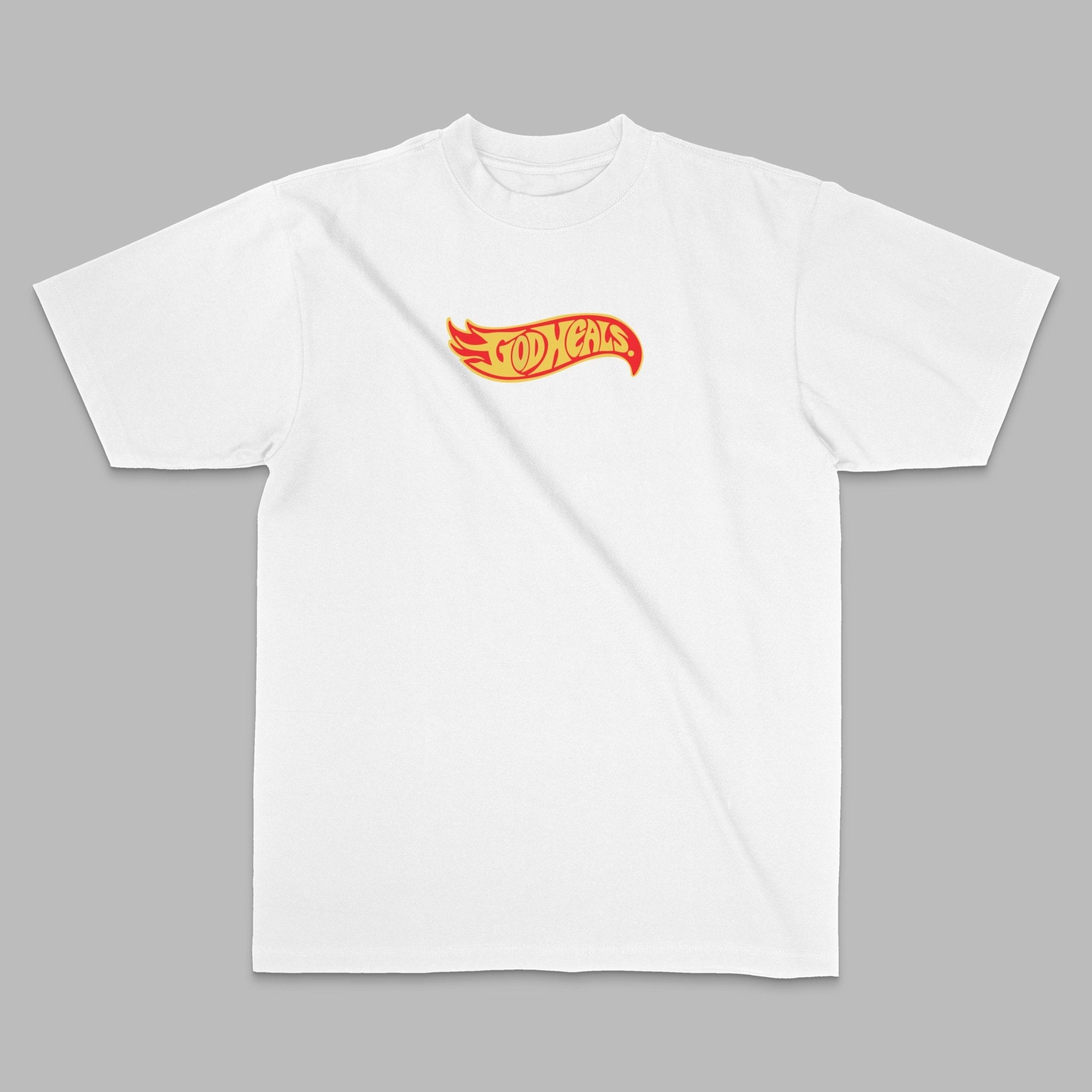 God Heals Flame T-Shirt Los Angeles - Stonk Shark Co.