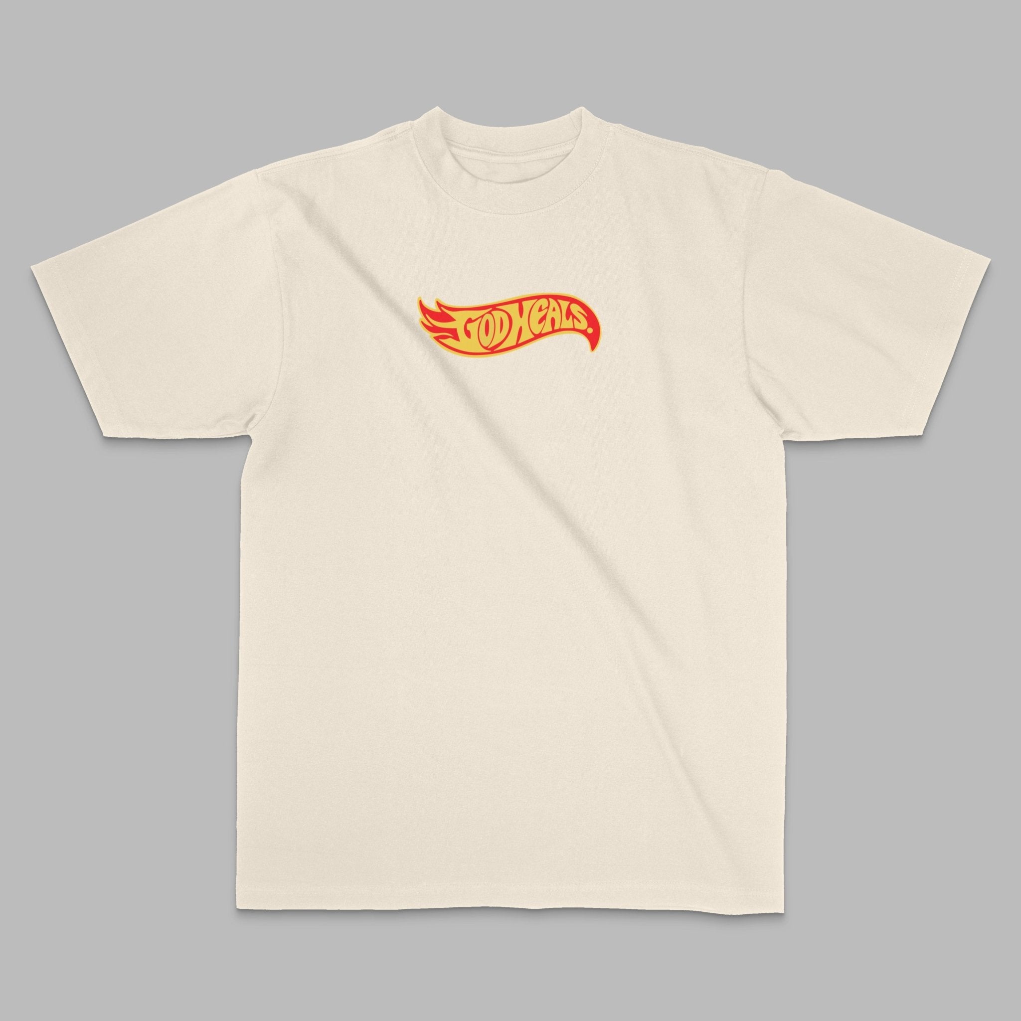 God Heals Flame T-Shirt Los Angeles - Stonk Shark Co.