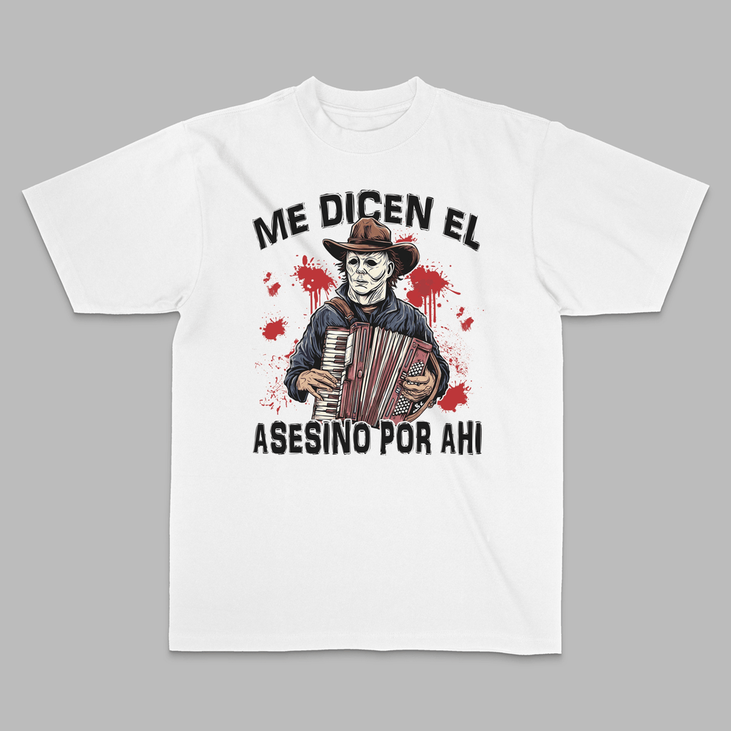 Horror Accordion Player Graphic Tee - Stonk Shark Co.