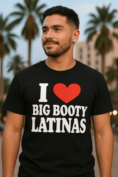 I Love Big Booty Latinas Shirt | Funny Bold T-Shirt | Stonk Shark Apparel - Stonk Shark Co.