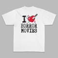 I Love Horror Movies Heart Stabbed Graphic Tee - Stonk Shark Co.