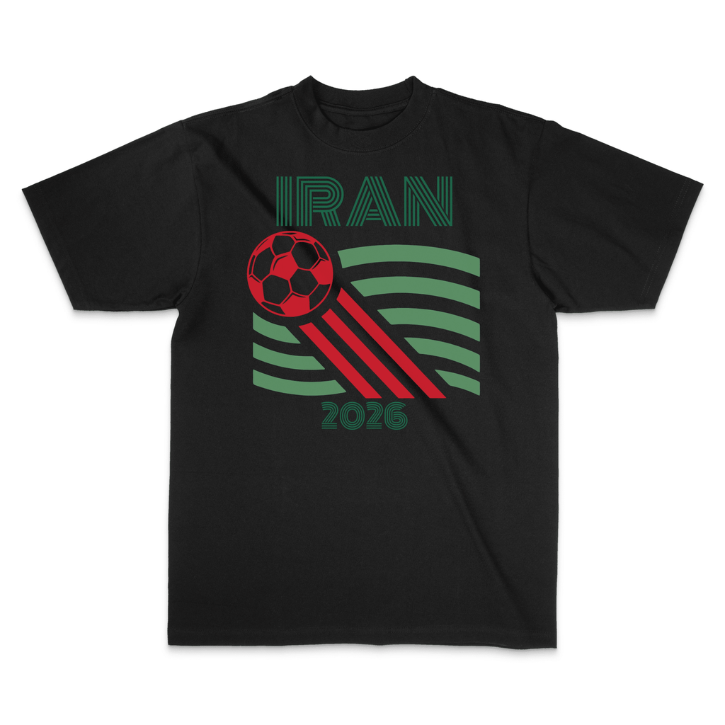 Iran 2026 World Soccer Graphic Tee - Stonk Shark Co.