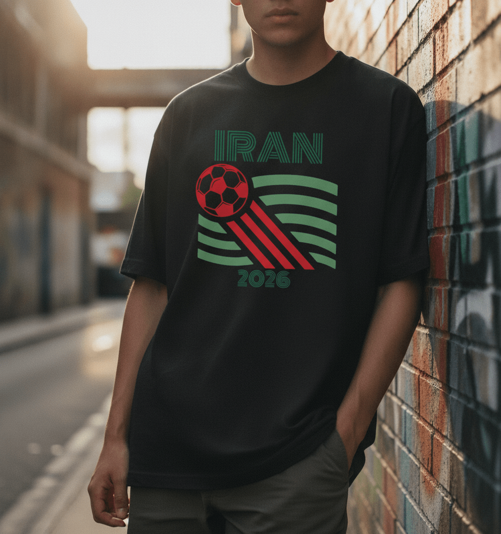 Iran 2026 World Soccer Graphic Tee - Stonk Shark Co.