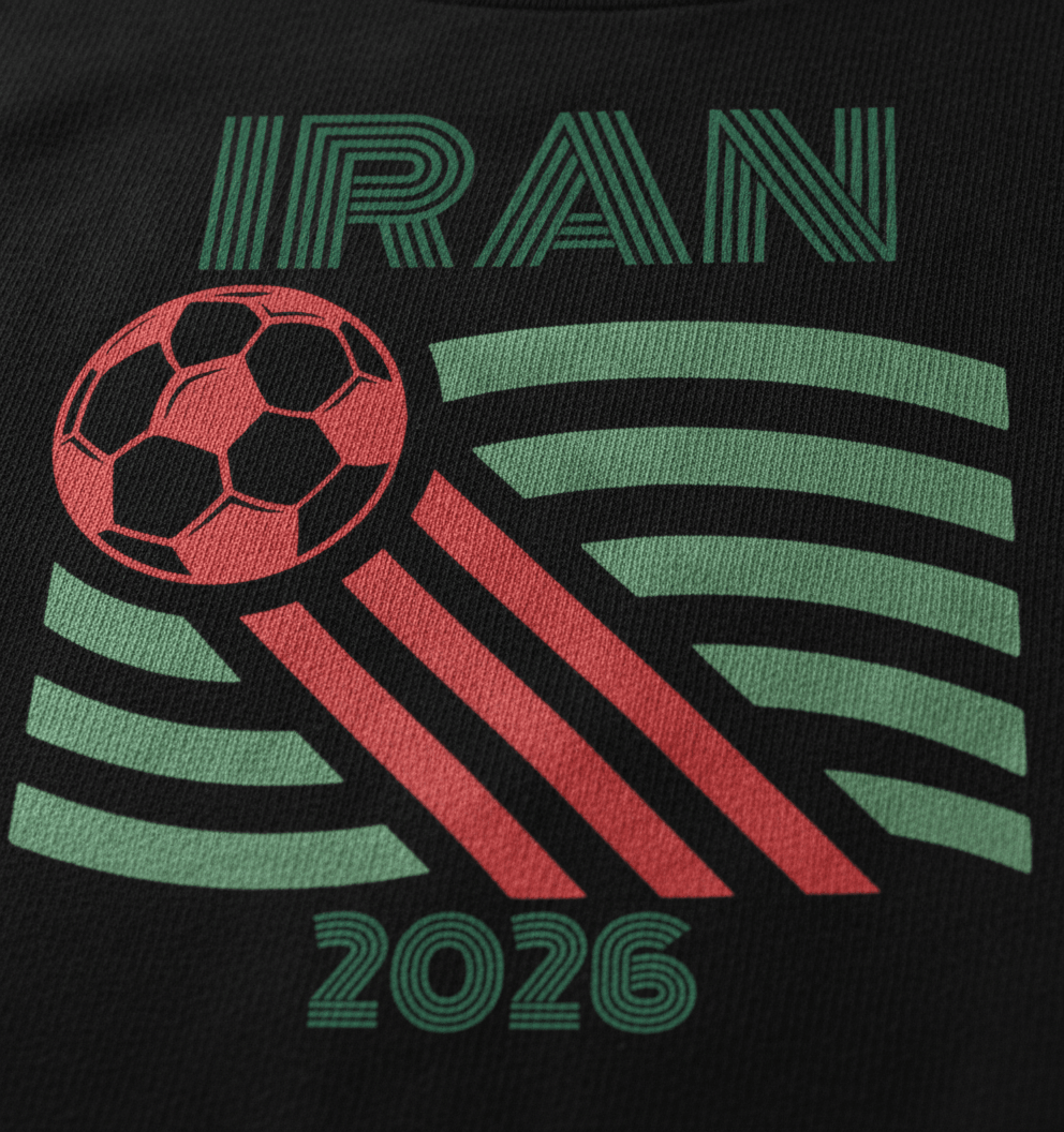 Iran 2026 World Soccer Graphic Tee - Stonk Shark Co.