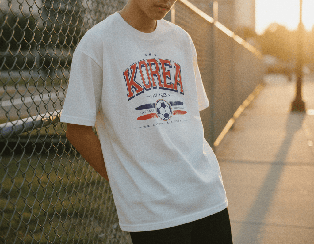 Korea 2026 Taegeuk Warriors Soccer Graphic Tee - Stonk Shark Co.
