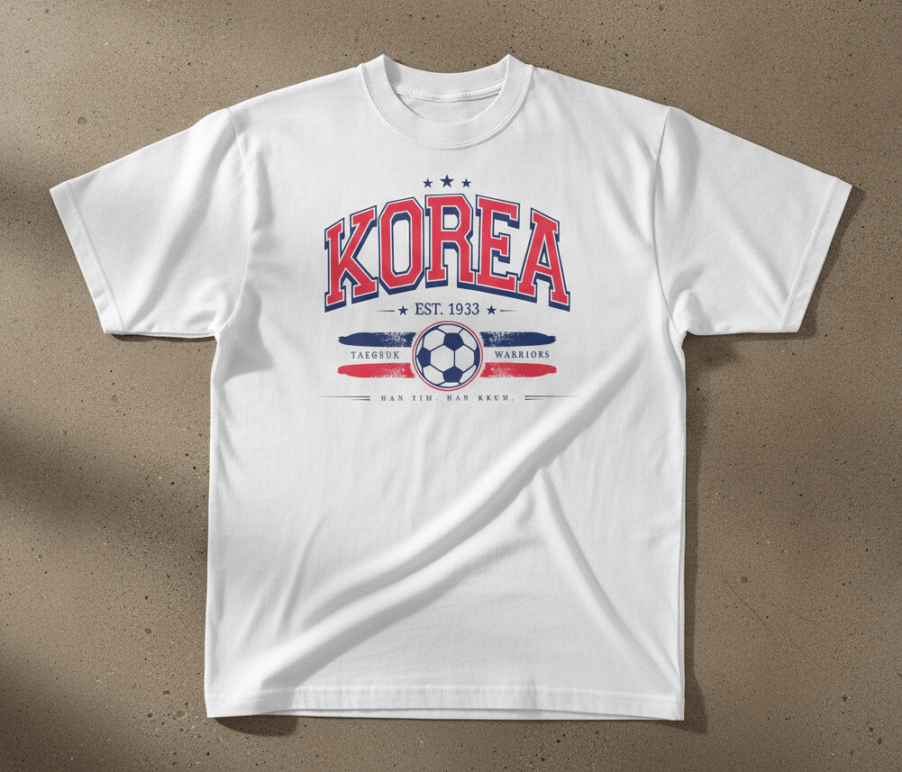 Korea 2026 Taegeuk Warriors Soccer Graphic Tee - Stonk Shark Co.
