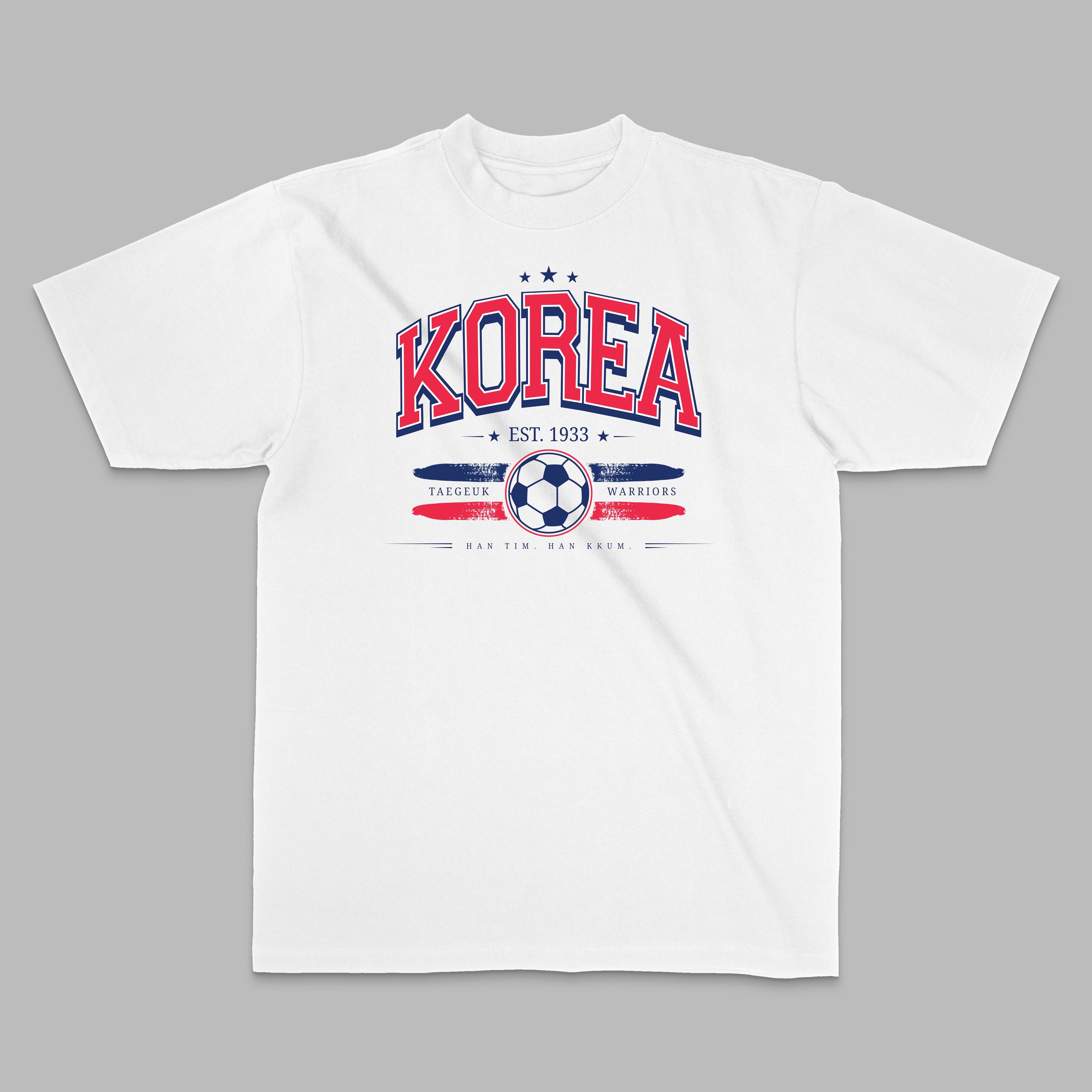 Korea Taegeuk Warriors Soccer Graphic Tee — White