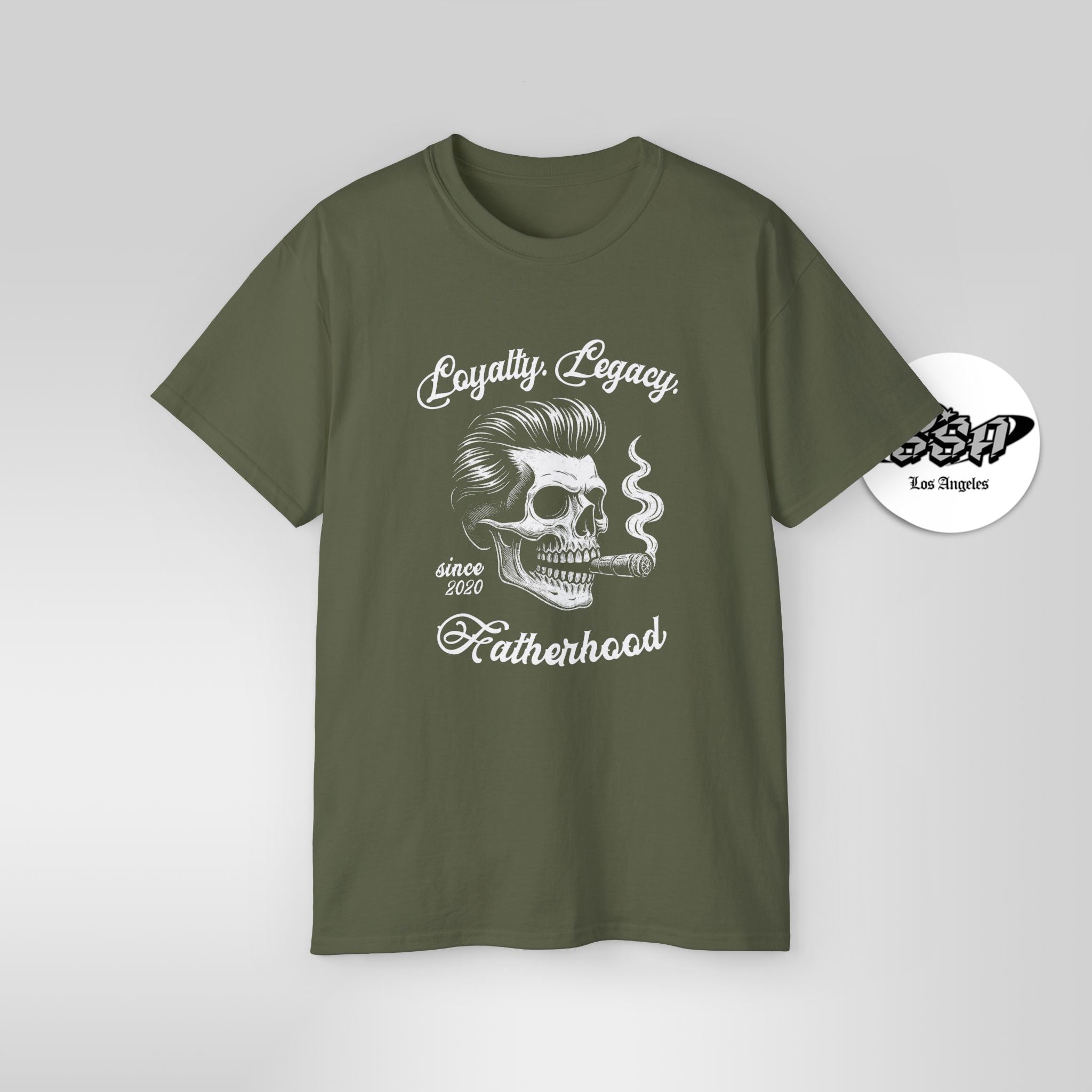 Loyalty. Legacy. Fatherhood. – Custom Year Skull Dad Shirt - Stonk Shark Co.