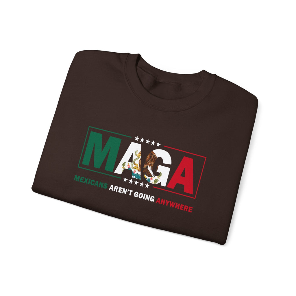 Mexicans Aren’t Going Anywhere Parody Sweatshirt Immigration Statement Sweater - Stonk Shark Co.
