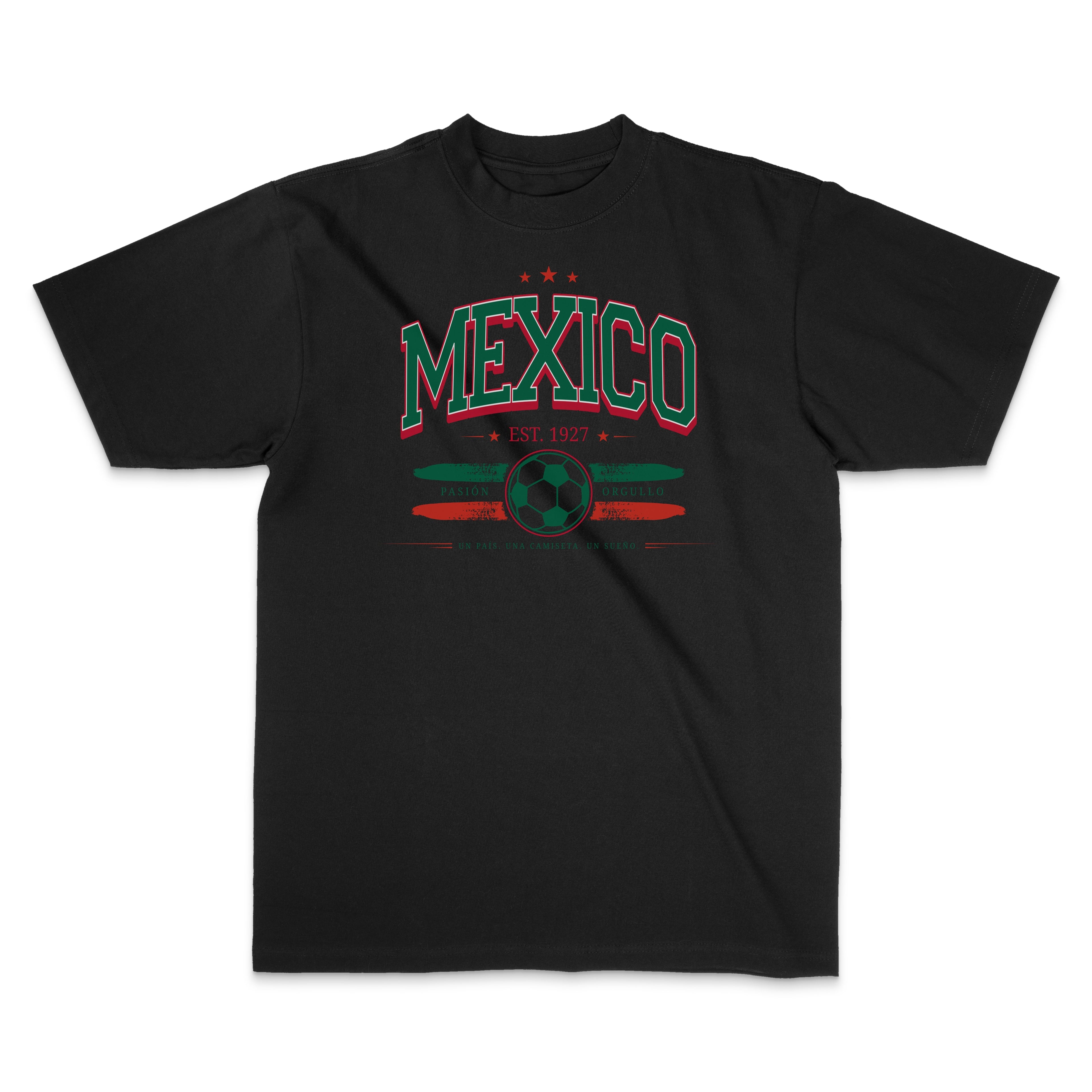Mexico Pasión y Orgullo Soccer Graphic Tee — Black