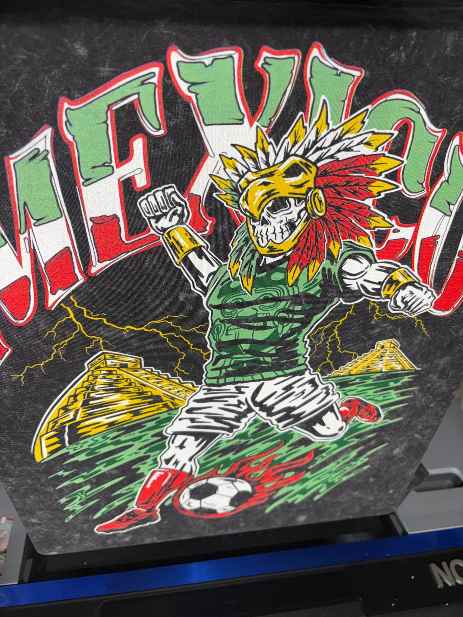 Mexico Aztec warrior soccer t-shirt premium - view 2