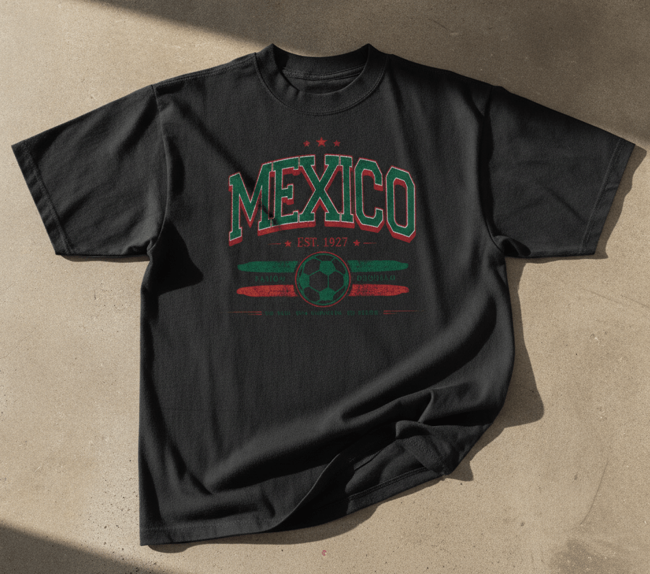 Mexico World Soccer 2026 Pasión y Orgullo Soccer Graphic Tee - Stonk Shark Co.