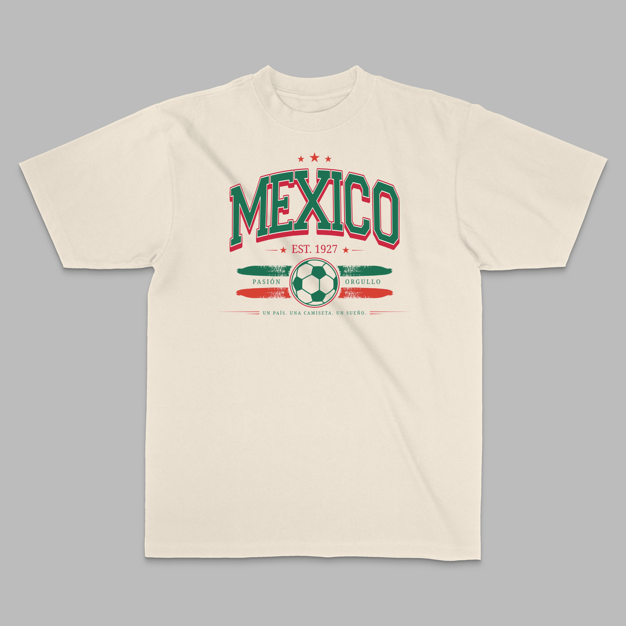 Mexico World Soccer 2026 Pasión y Orgullo Soccer Graphic Tee - Stonk Shark Co.