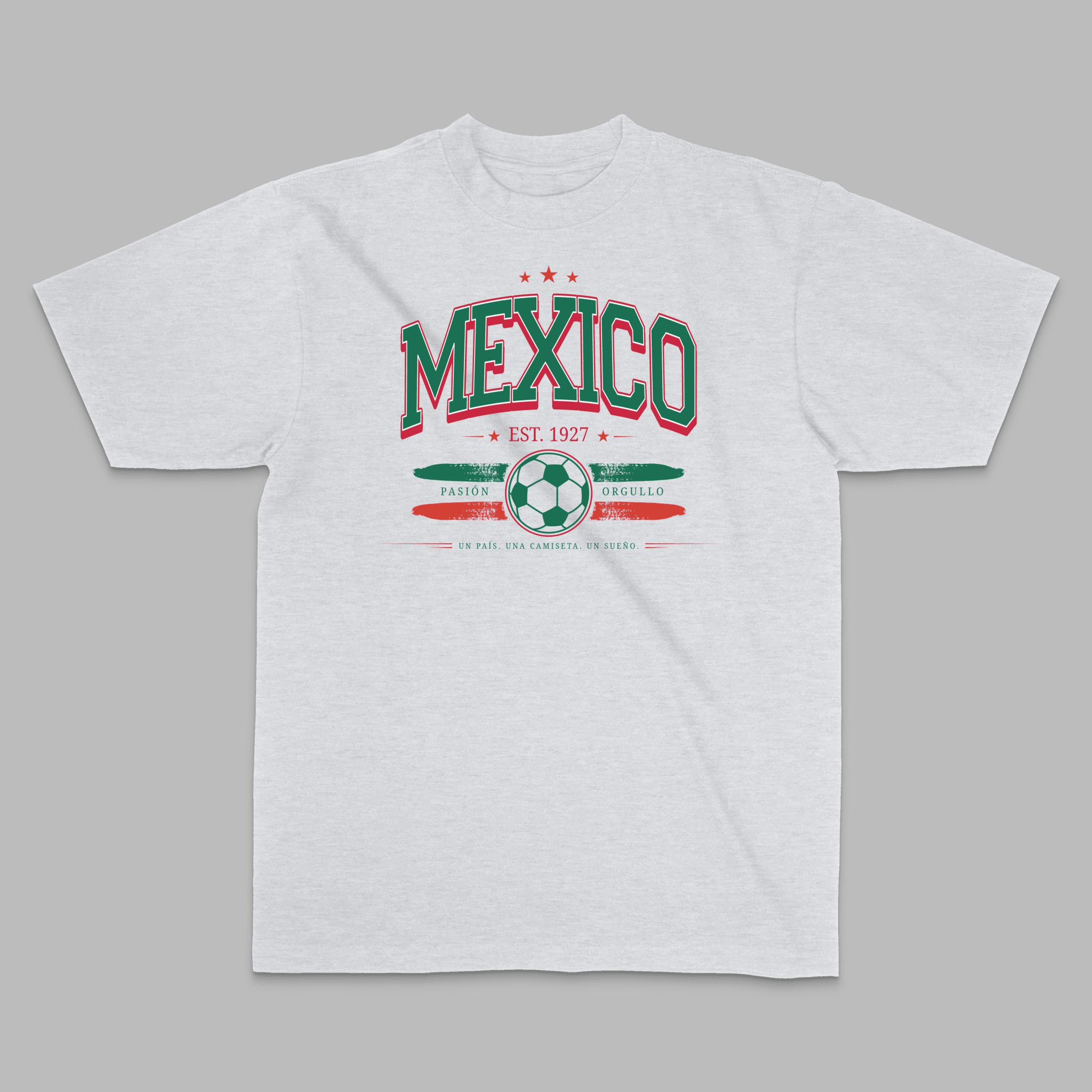 Mexico World Soccer 2026 Pasión y Orgullo Soccer Graphic Tee - Stonk Shark Co.