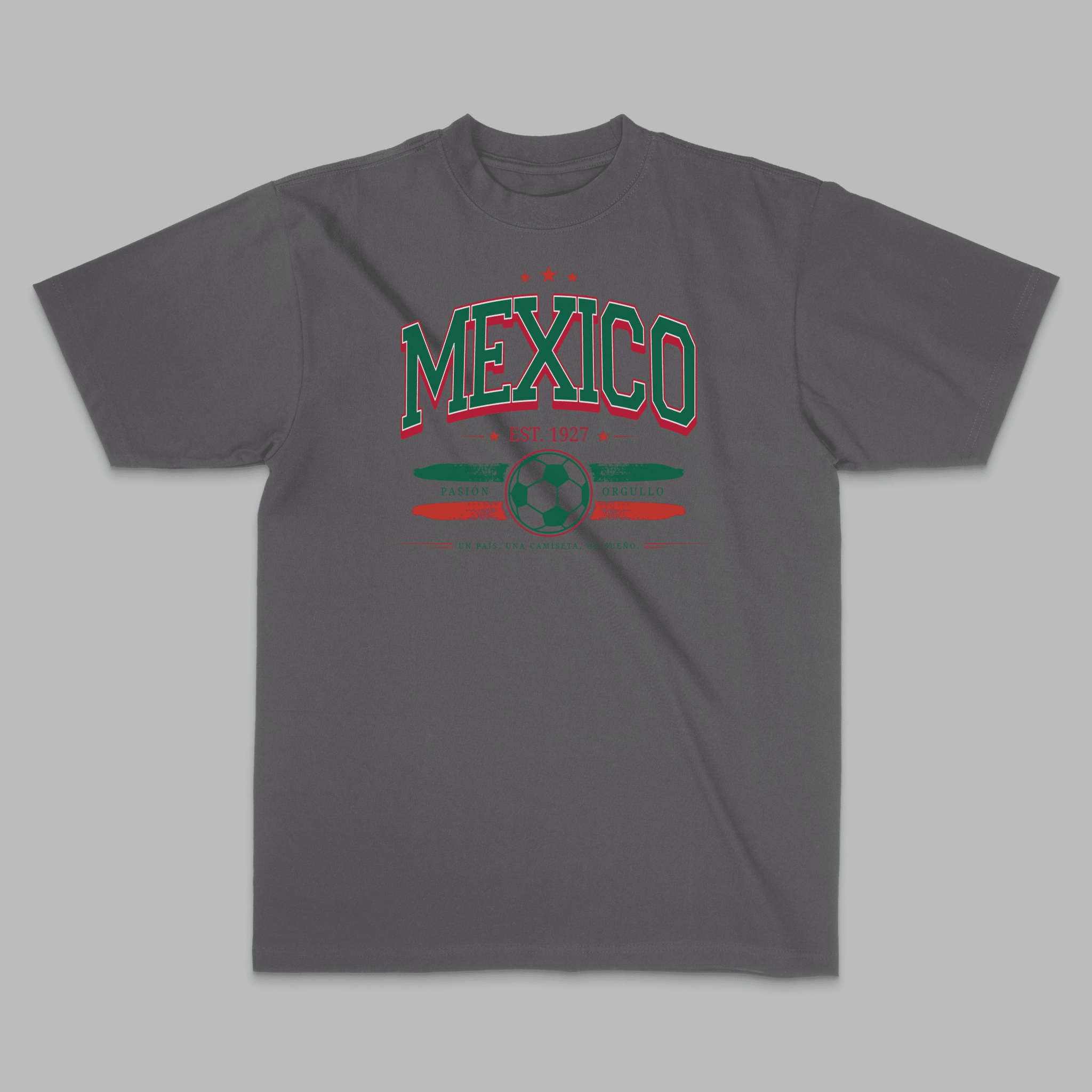 Mexico World Soccer 2026 Pasión y Orgullo Soccer Graphic Tee - Stonk Shark Co.