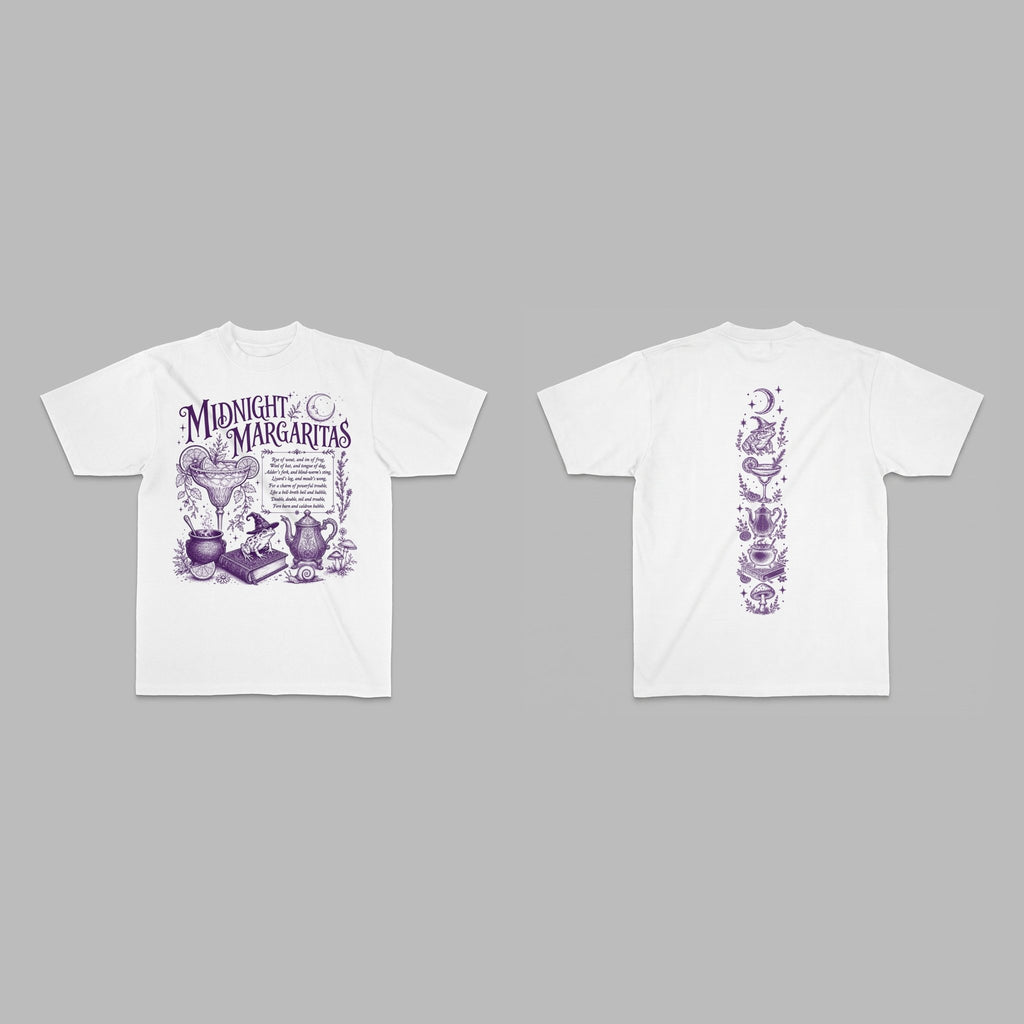 Midnight Margaritas Witchy Cocktail Tee - Stonk Shark Co.