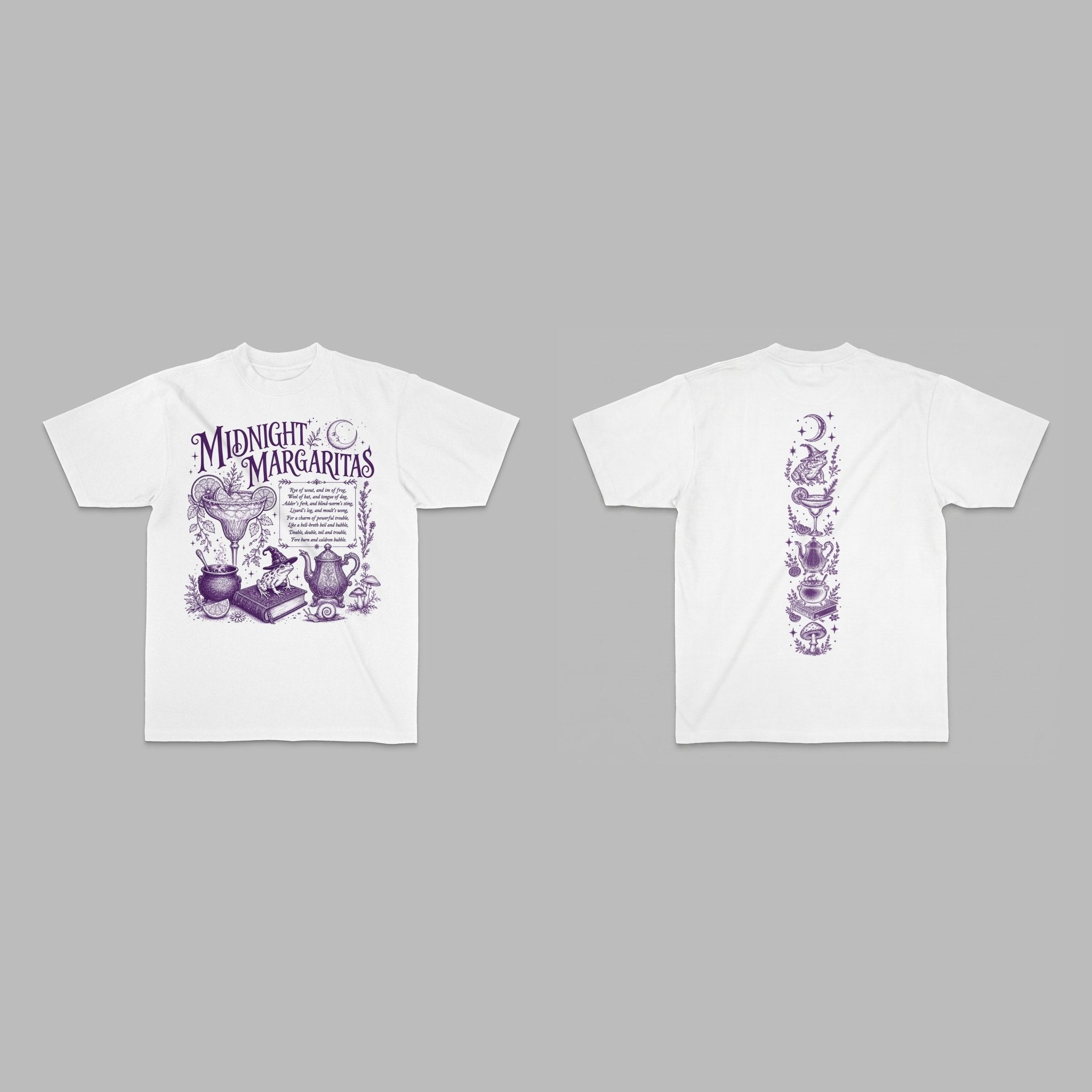 Midnight Margaritas Witchy Cocktail Tee - Stonk Shark Co.