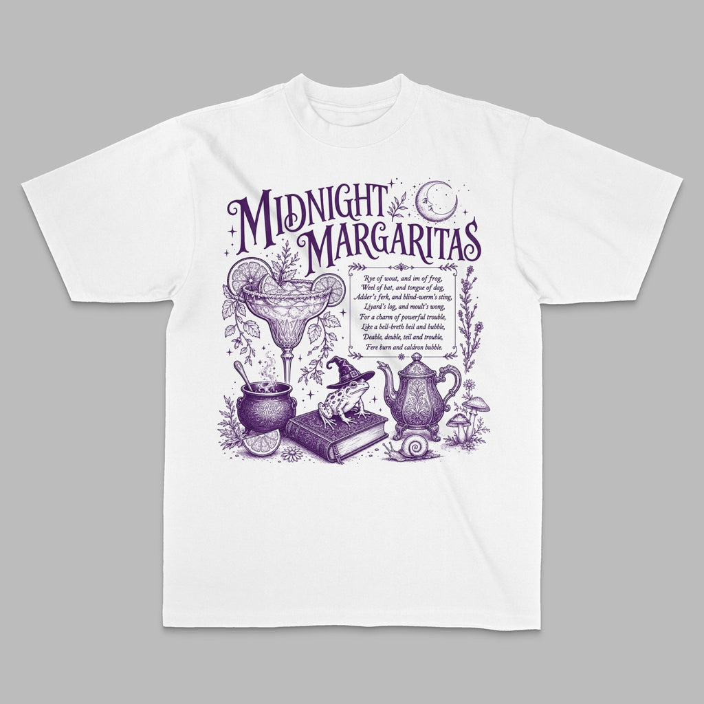 Midnight Margaritas Witchy Cocktail Tee - Stonk Shark Co.