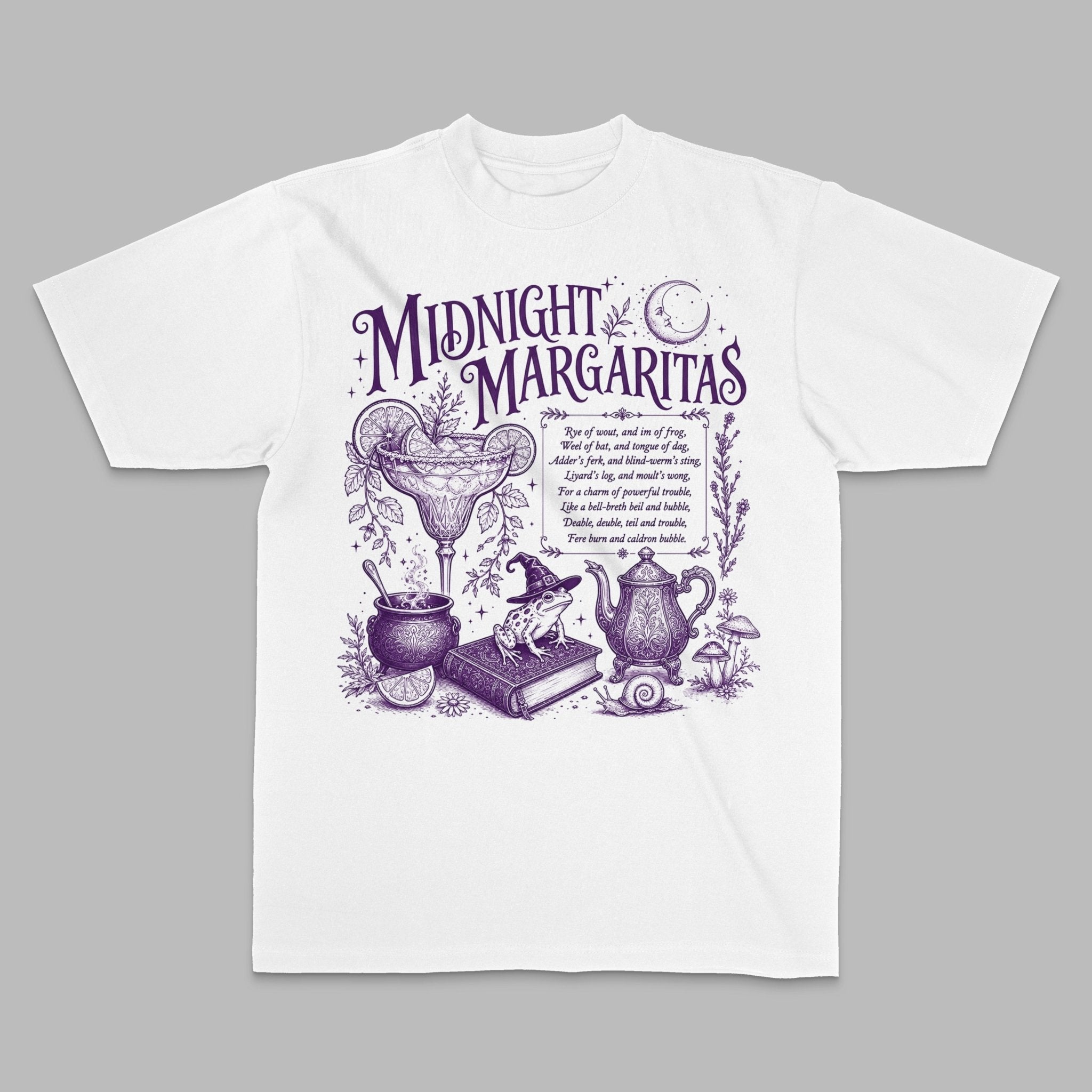 Midnight Margaritas Witchy Cocktail Tee - Stonk Shark Co.