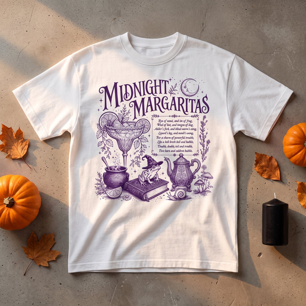 Midnight Margaritas Witchy Cocktail Tee - Stonk Shark Co.
