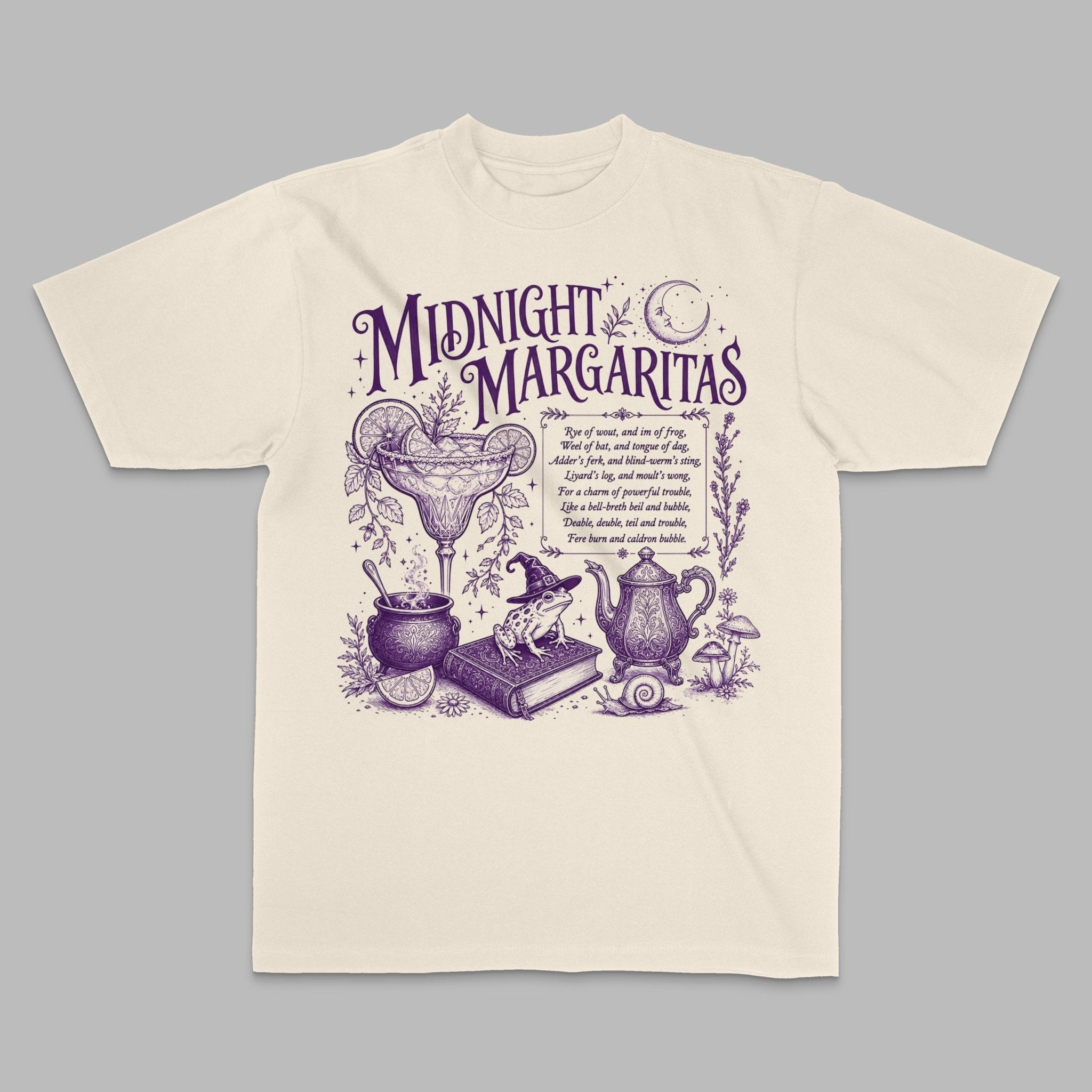 Midnight Margaritas Witchy Cocktail Tee - Stonk Shark Co.
