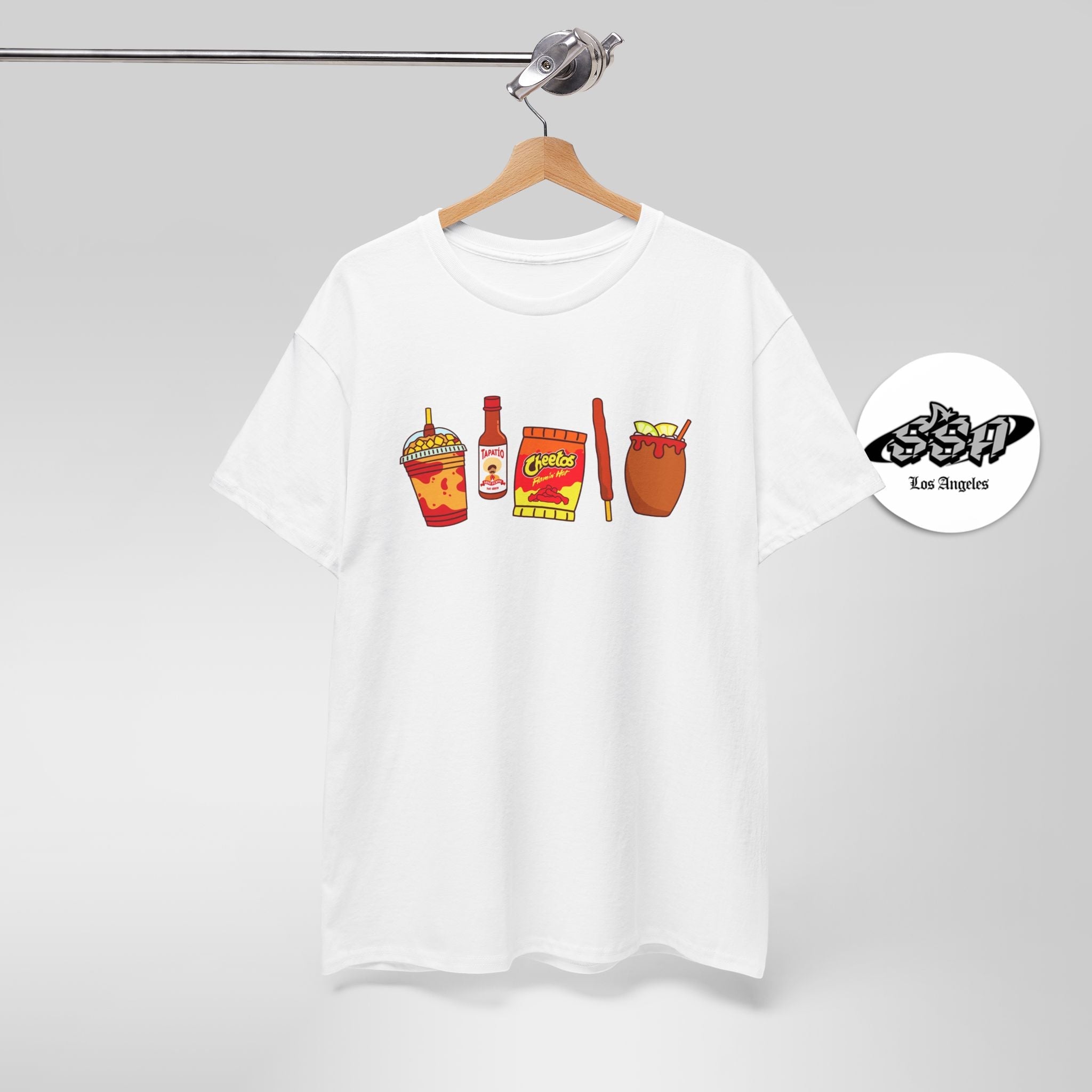 Pa’ Los Picositos T-Shirt – Chamoy, Hot Chips, & Hot Sauce Mexican Snack Tee - Stonk Shark Co.