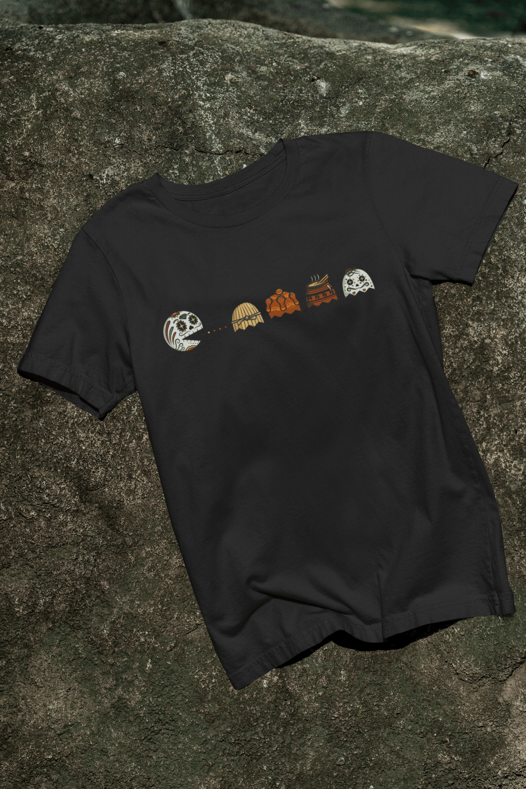 RETRO VIDEO GAME DIA DE LOS MUERTOS T SHIRT - Stonk Shark Co.