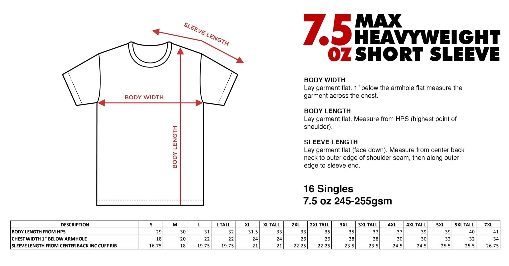 SHAKA WEAR 7.5 OZ Max Heavyweight Short Sleeve T-Shirt - Stonk Shark Co.