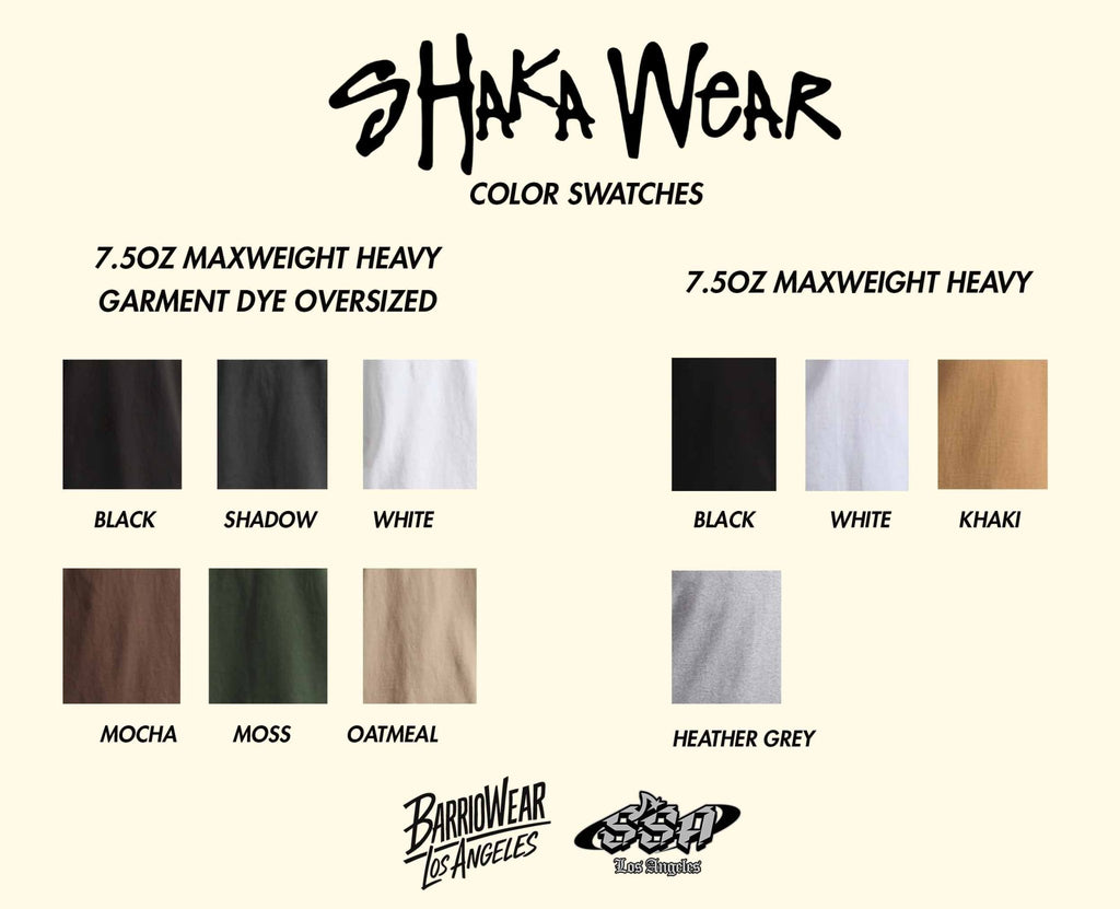 Shaka Wear 7.5oz Garment Dyed Max Weight Oversized Custom T Shirt - Stonk Shark Co.