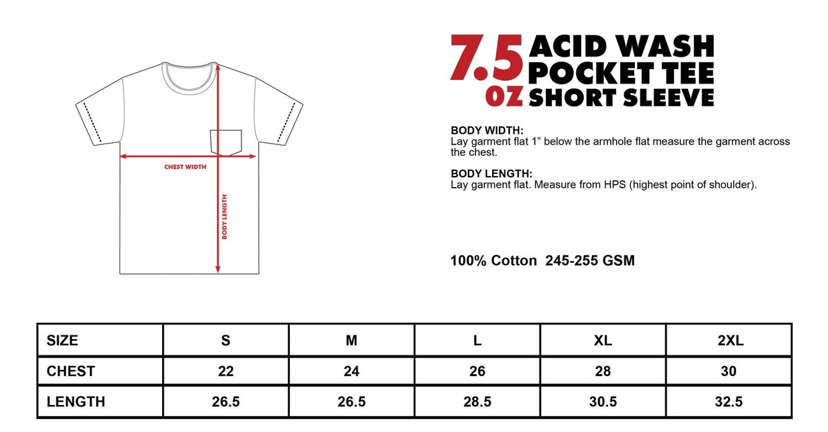 SHAKA WEAR | Acid Wash Pocket Tee - Stonk Shark Co.