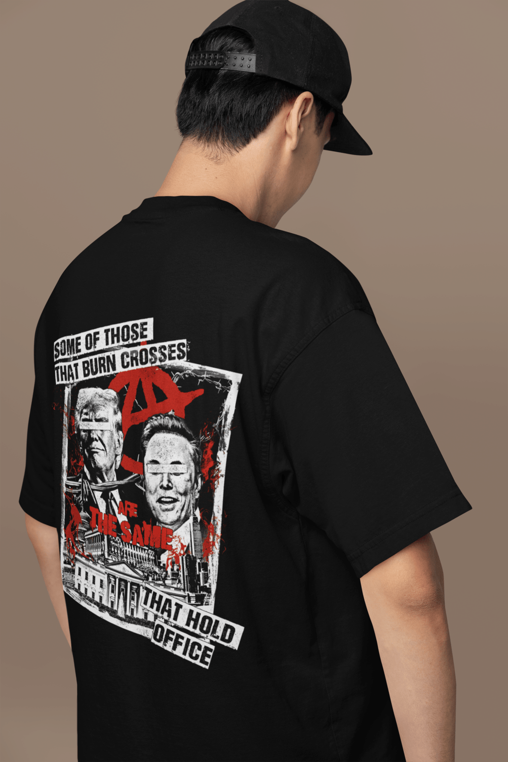 Some of Those That Burn Crosses Are the Same That Hold Office - Activists and Political Protest T-Shirt - Stonk Shark Co.