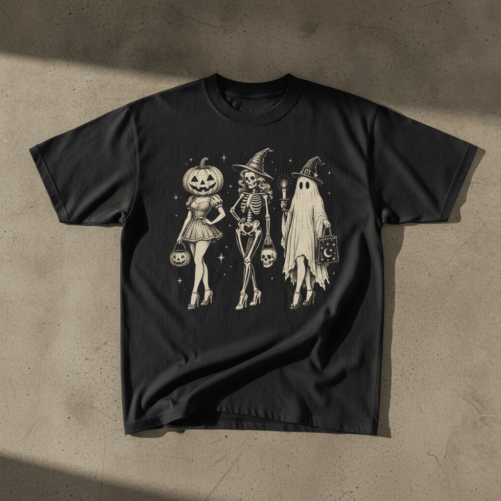 Spooky Season Squad Graphic Tee - Stonk Shark Co.