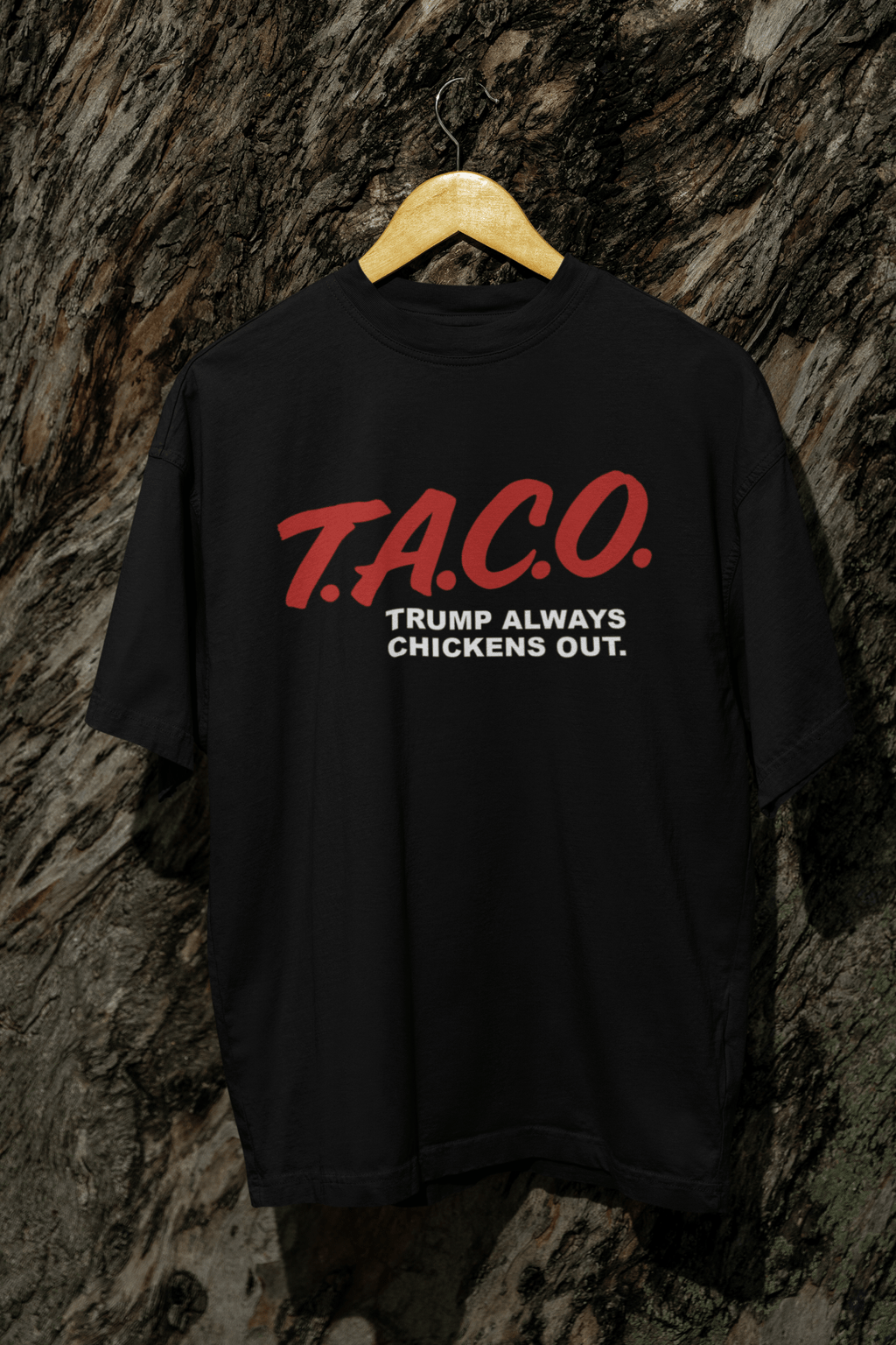 T.A.C.O. Parody Shirt – Retro D.A.R.E. Style | Funny Trump Meme Tee - Stonk Shark Co.
